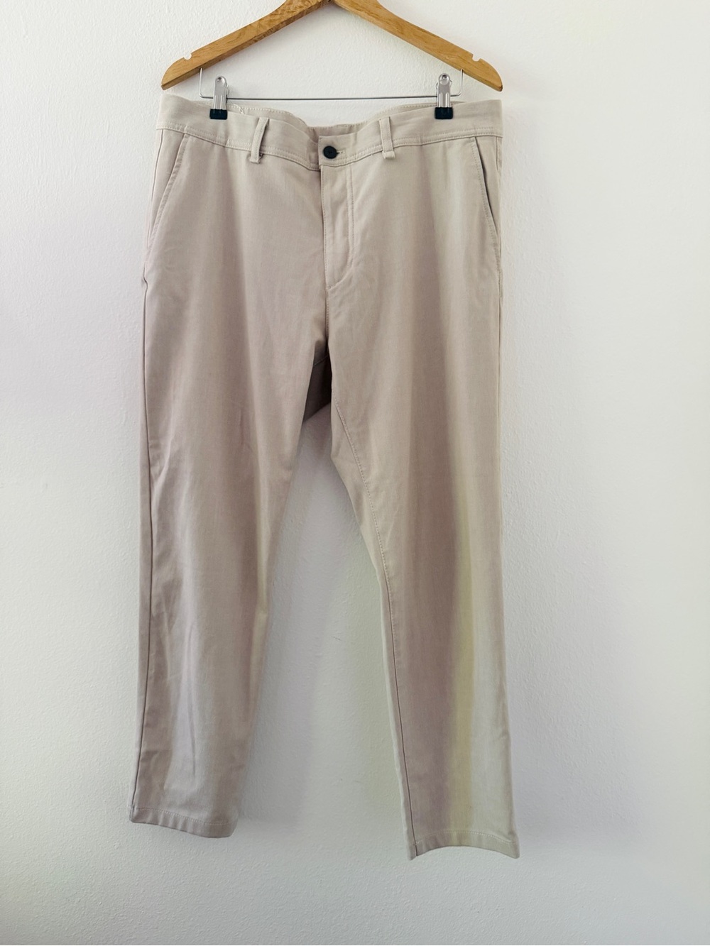 Zara Man Light Khaki Chinos - Stretch